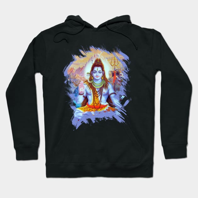 Shiva Hindu God Hoodie by rumsport